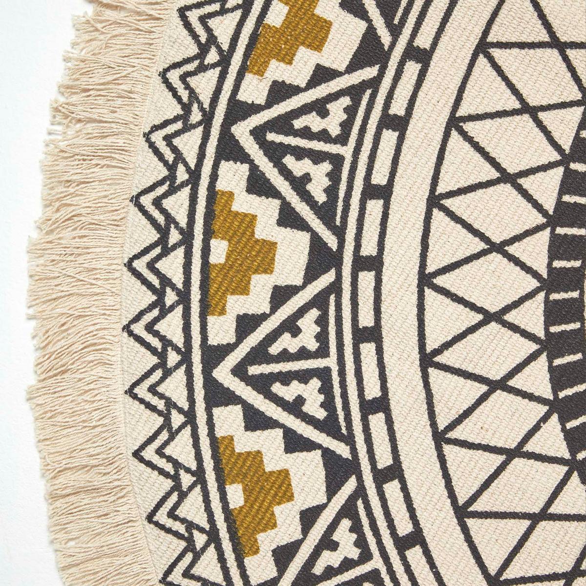 BAUMWOLLTEPPICH mit Mandala-Muster rund 145 cm - Multicolor, Textil (145/145cm) - Homescapes