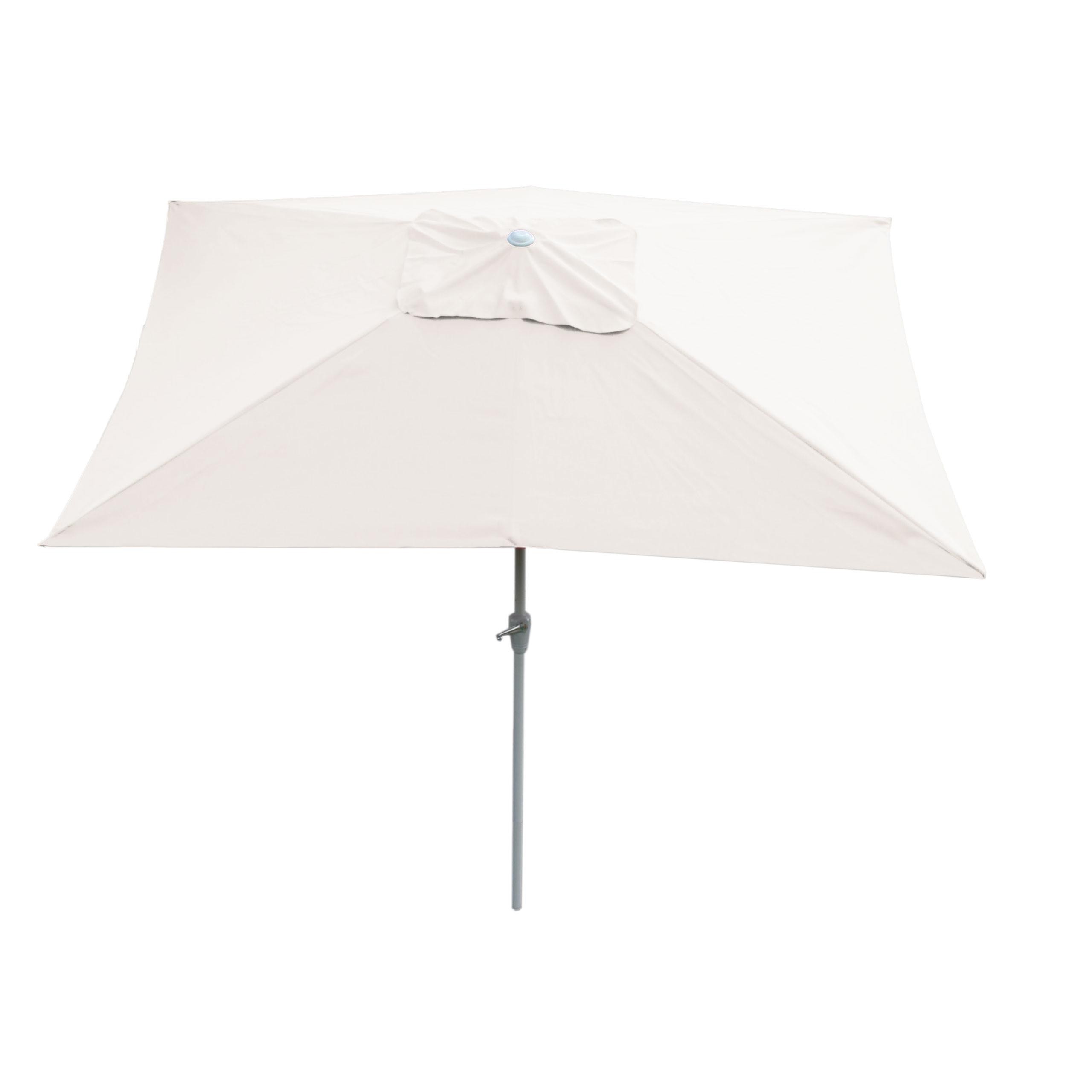 SONNENSCHIRM Cremeweiß - Weiß, Textil (192/295cm) - MCW
