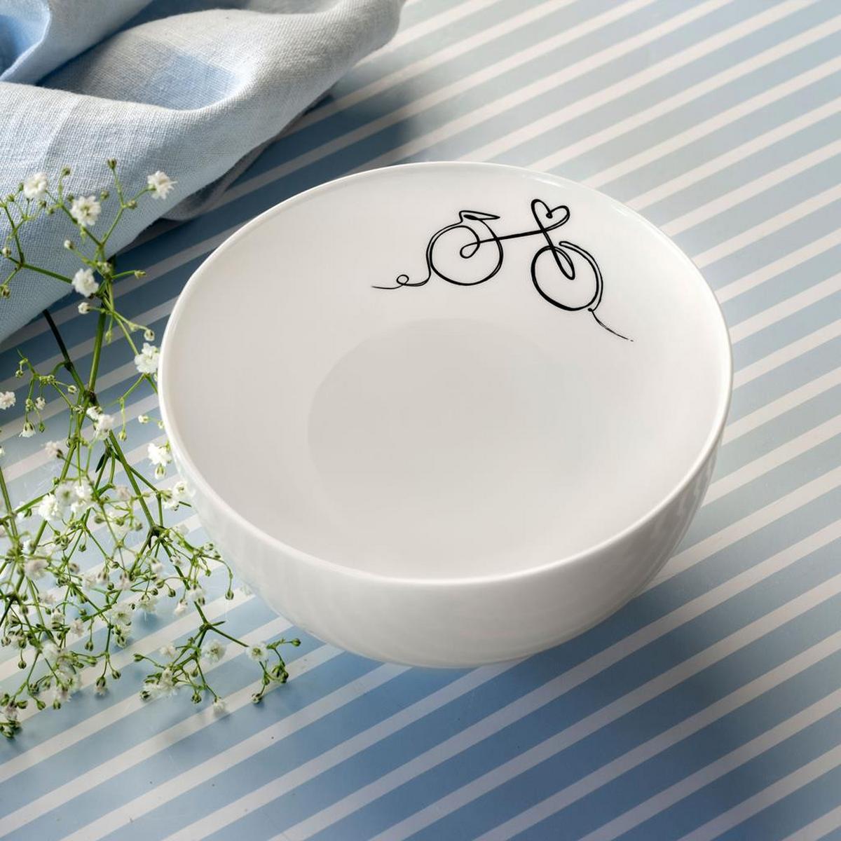 BOL FAMILY Statement Lines weiß ø 13,8 cm - Weiß, Keramik (13.8cm) - Villeroy & Boch