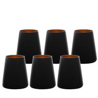 BECHER Power Schwarz-Bronze 380 ml 6er Set - Schwarz/Bronzefarben, Glas (0.38L) - Stölzle Lausitz