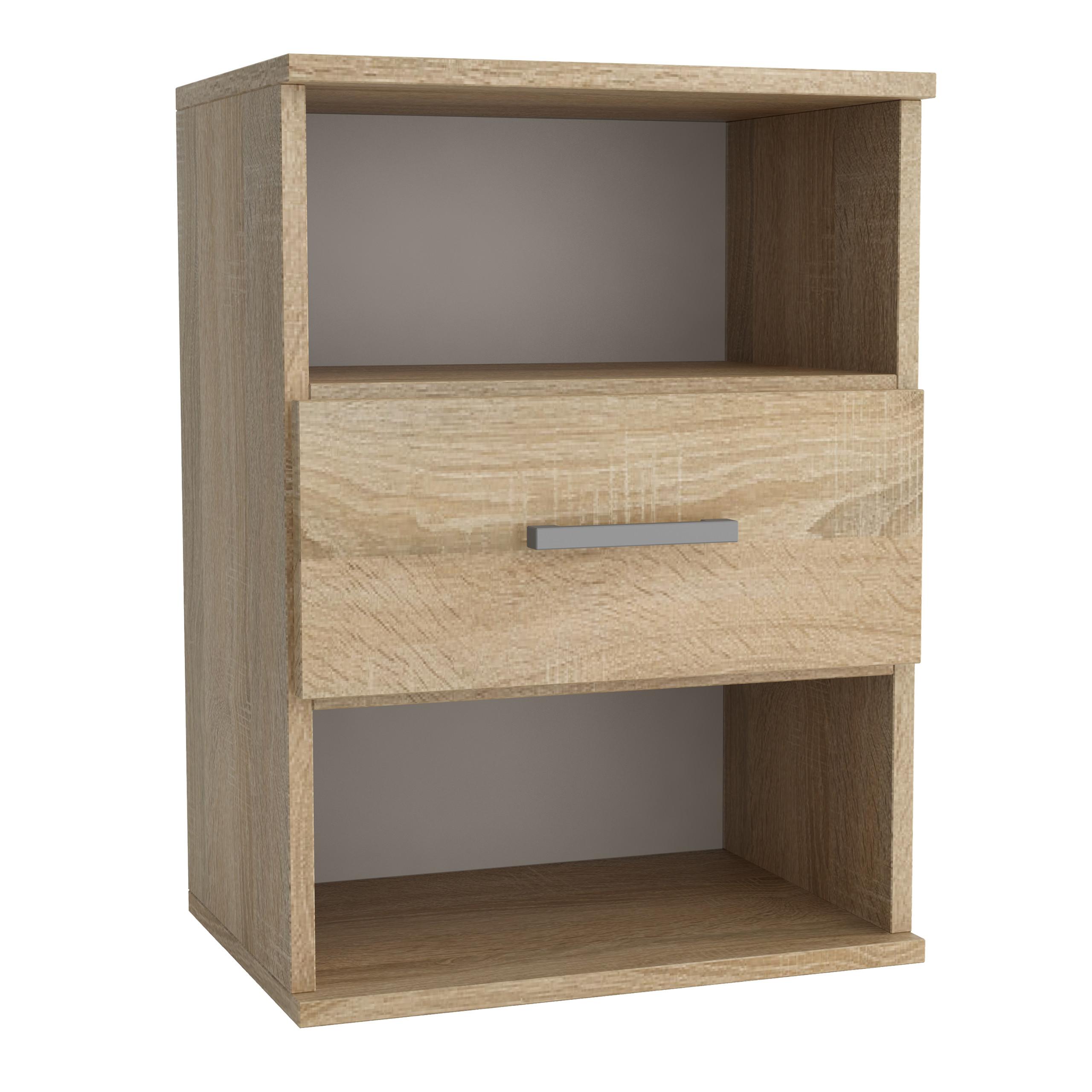 NACHTTISCH NOCTA 48/65,5/35 cm Sonoma Eiche - Sonoma Eiche, Holzwerkstoff (48/65.5/35cm) - MASSENO