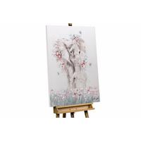 ACRYLBILD HANDGEMALT 75/100 cm - Taupe/Beige, Holz/Textil (75/100cm) - KUNSTLOFT
