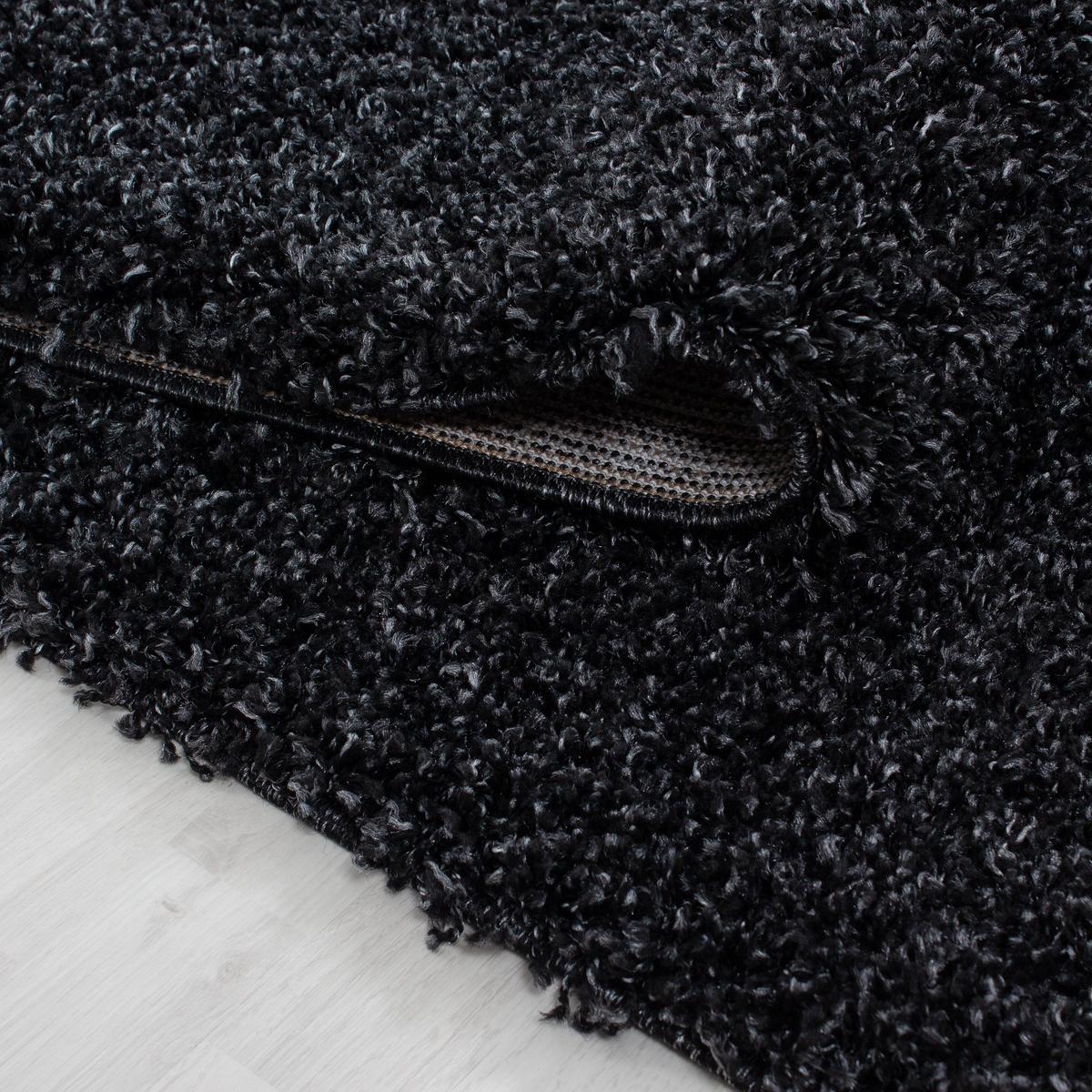 HOCHFLORTEPPICH RHEIN, einfarbig, Anthrazit, 120 x 170 cm - Anthrazit, Textil (170/120cm) - KADIMA DESIGN