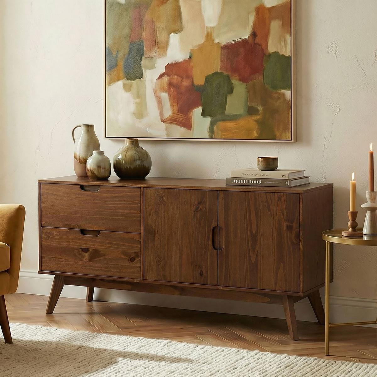 SIDEBOARD TIVOLI Kastanie - Kastanienfarben, Holz (145/75/45cm) - IDIMEX