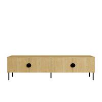 TV-SCHRÄNK Eiche Baltic 200/53,6/40 - Eiche Bianco, Holzwerkstoff (200/54/40cm) - RAUMHIRSCH FURNITURE