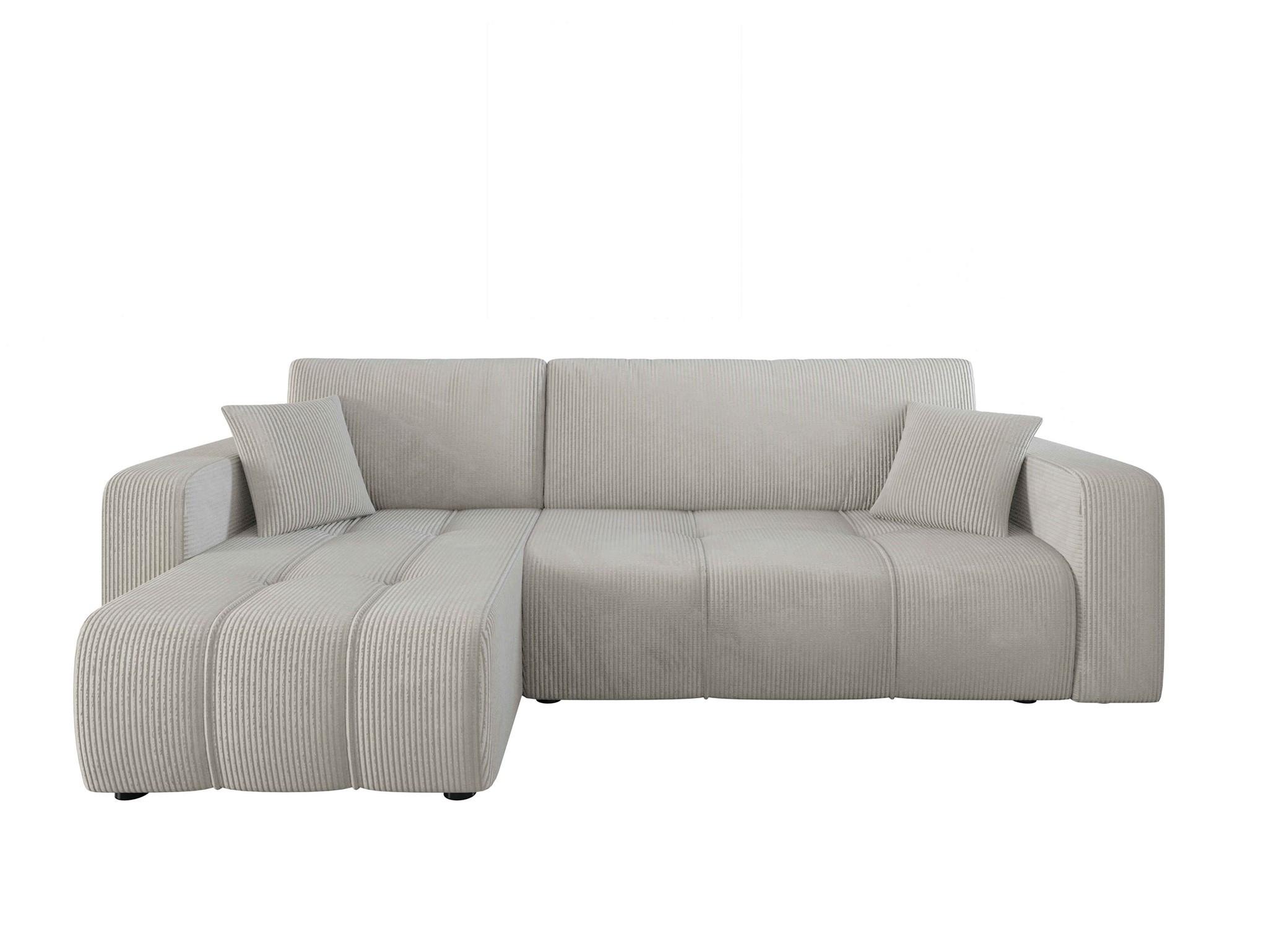 ECKSOFA Dagny Mit Schlaffunktion - Hellgrau, Holzwerkstoff/Textil (248/146cm) - Fun Möbel