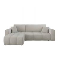ECKSOFA Dagny Mit Schlaffunktion - Hellgrau, Holzwerkstoff/Textil (248/146cm) - Fun Möbel