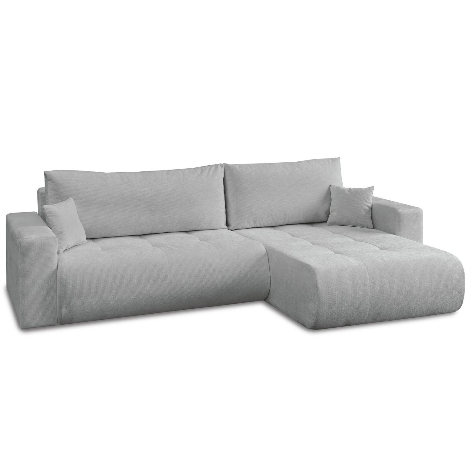 ECKSOFA CLOUD II XL mit Schlaffunktion Vibe 85 - Grau, Textil (280/152cm) - Lookway
