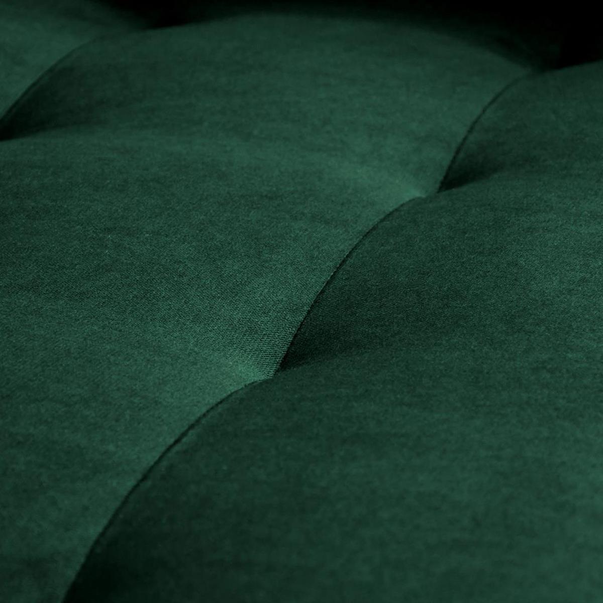ECKSCHLAFSOFA Halant mit Bettkasten, universelle Ottomane, Veloursstoff, Dunkelgrün - Dunkelgrün, Textil (220/140cm) - Beautysofa