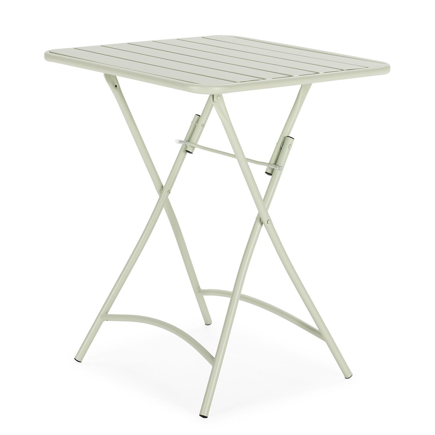 GARTENKLAPPTISCH Perla 60/60/74 cm Metall - Grün, Metall (60/60/74cm) - VS Venta-stock