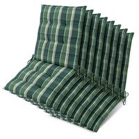 NIEDERLEHNER Sun-NL 105x50x8cm Grün-Kariert (8tlg) - Dunkelgrün, Textil (50/100cm) - Beautissu 