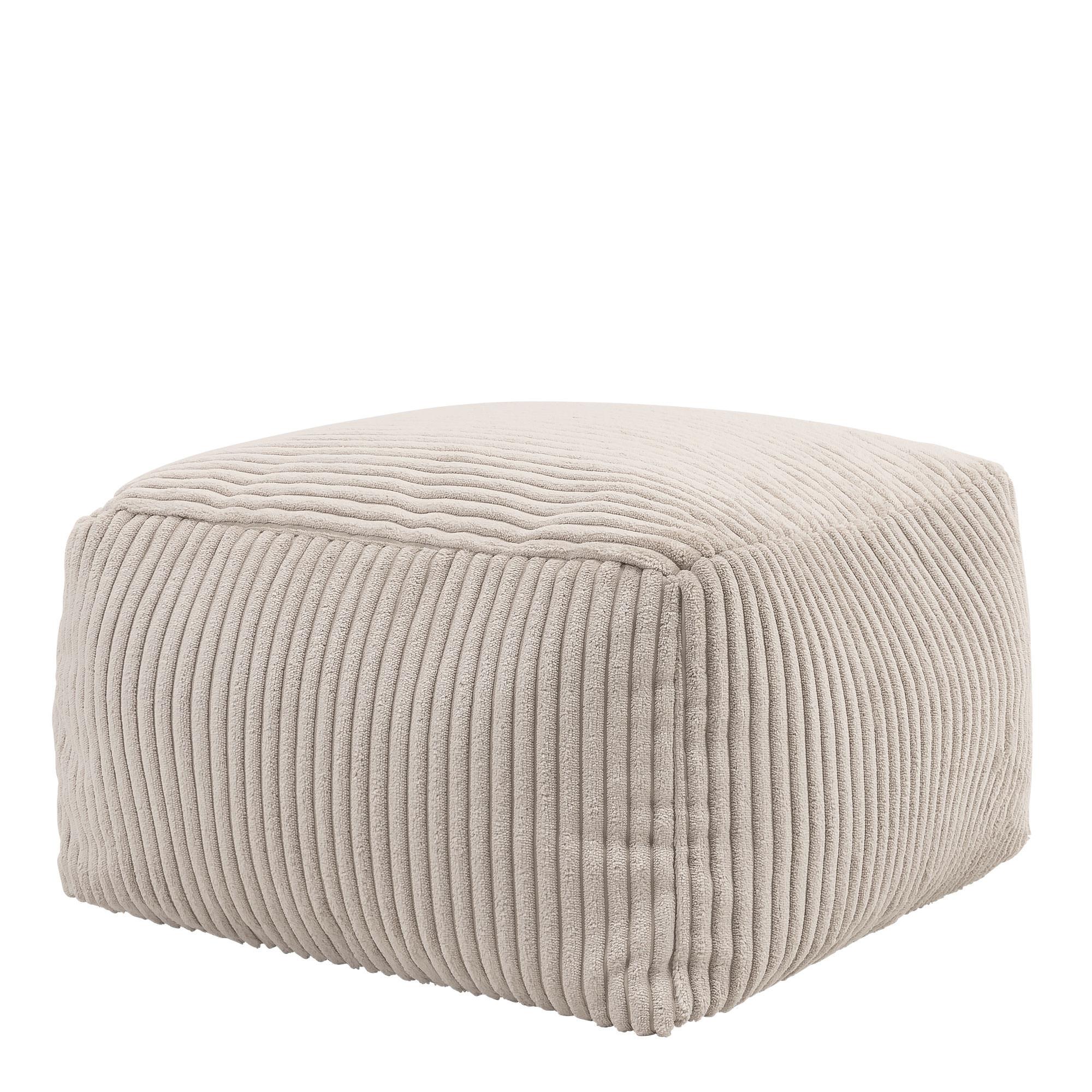 SITZPOUF Amara - Beige, Textil (40/24/40cm) - icon