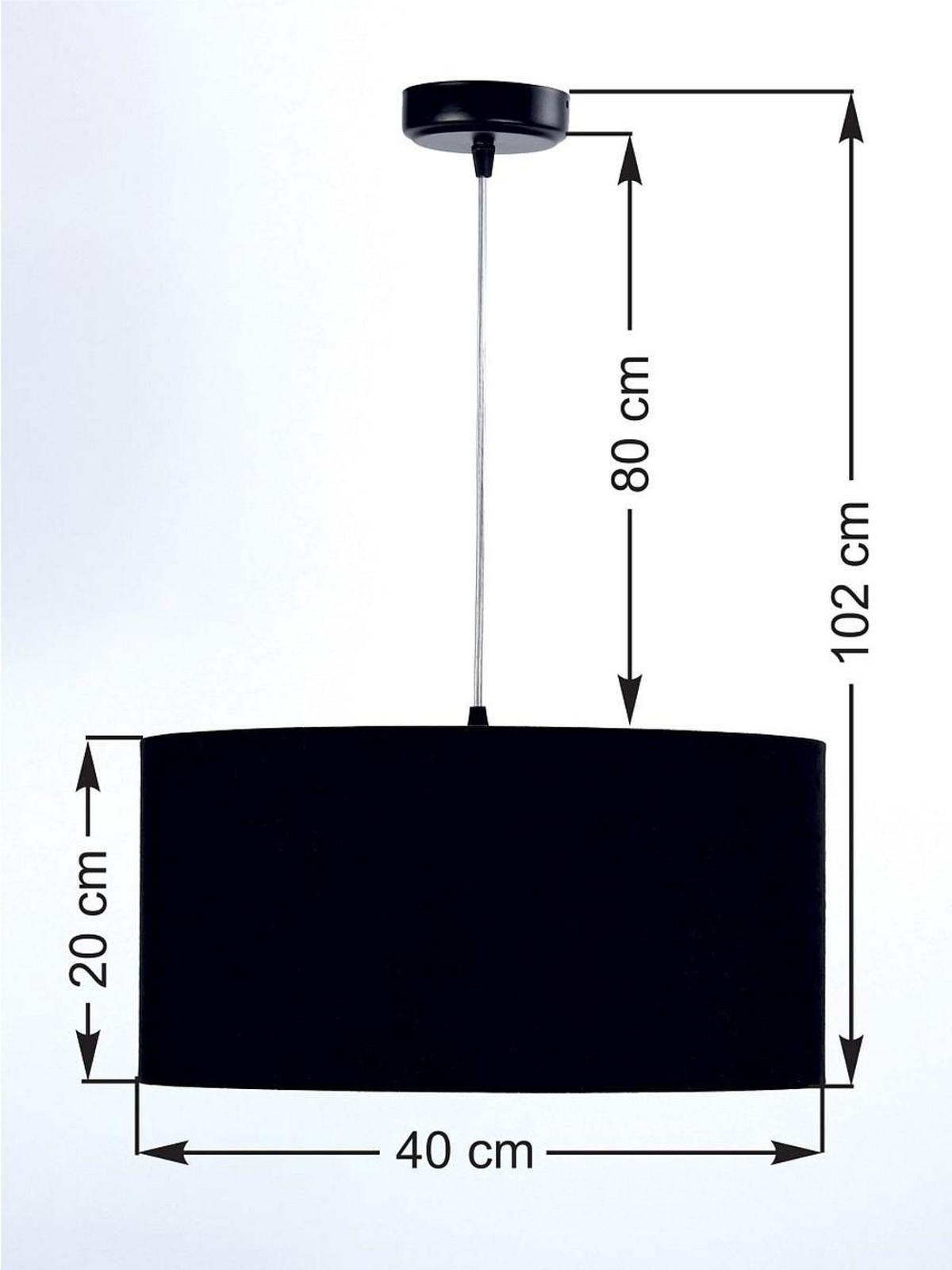 HÄNGELEUCHTE Gold 40/20 cm - Goldfarben/Schwarz, Kunststoff (40/0.6/20cm) - ONZENO