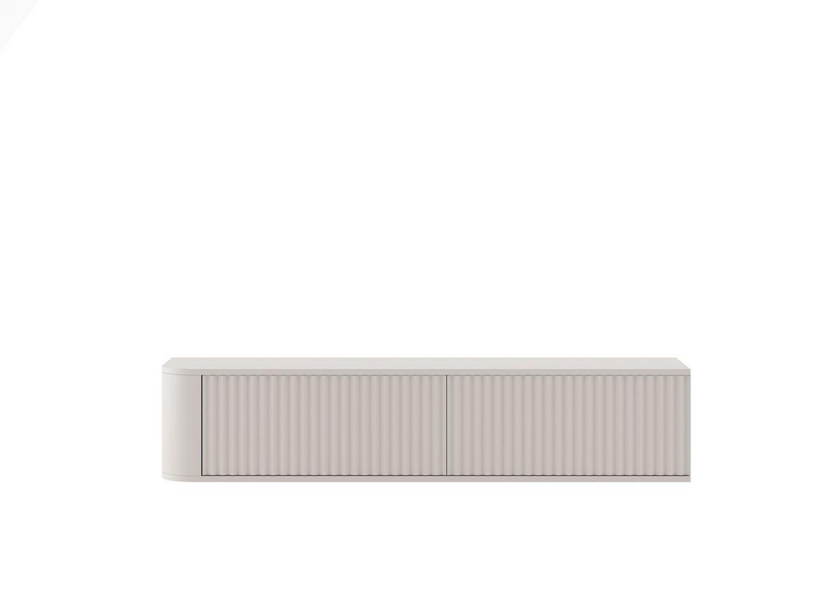 TV-LOWBOARD Aurora Kaschmir matt 140 cm - Kaschmir, Holzwerkstoff (140/30/35cm) - Meble Lindner
