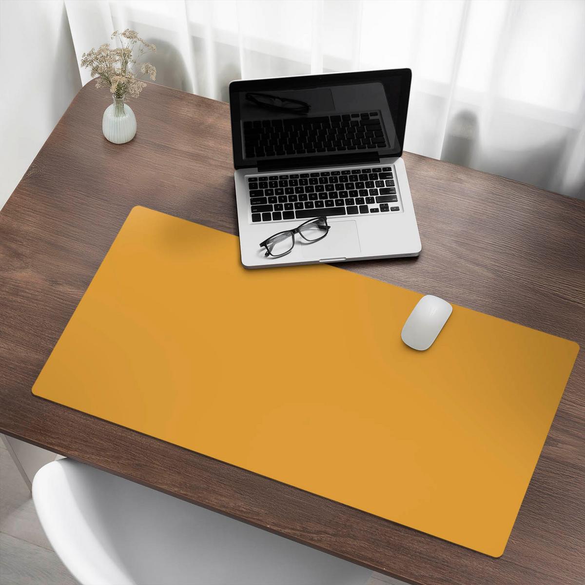 SCHREIBTISCHUNTERLAGE 100x50 cm Orange - Orange, Kunststoff (100/50/1.6cm) - Wallfluent