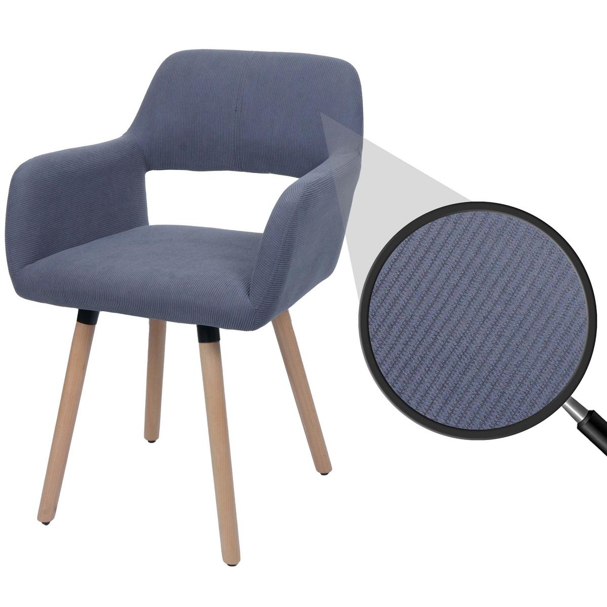 ESSZIMMERSTUHL Grau - Dunkelgrau/Grau, Textil (56/80/53cm) - MCW