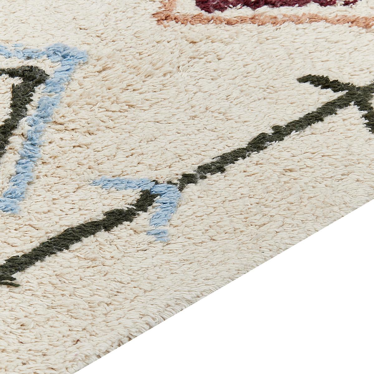 TEPPICH geflochten Corum 200/140 cm - Beige, Textil (140/200cm) - Beliani