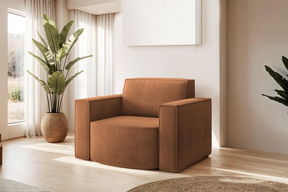 SOFASET Palma In Noel - Rot, Holzwerkstoff/Textil (236/78/165cm) - Fun Möbel