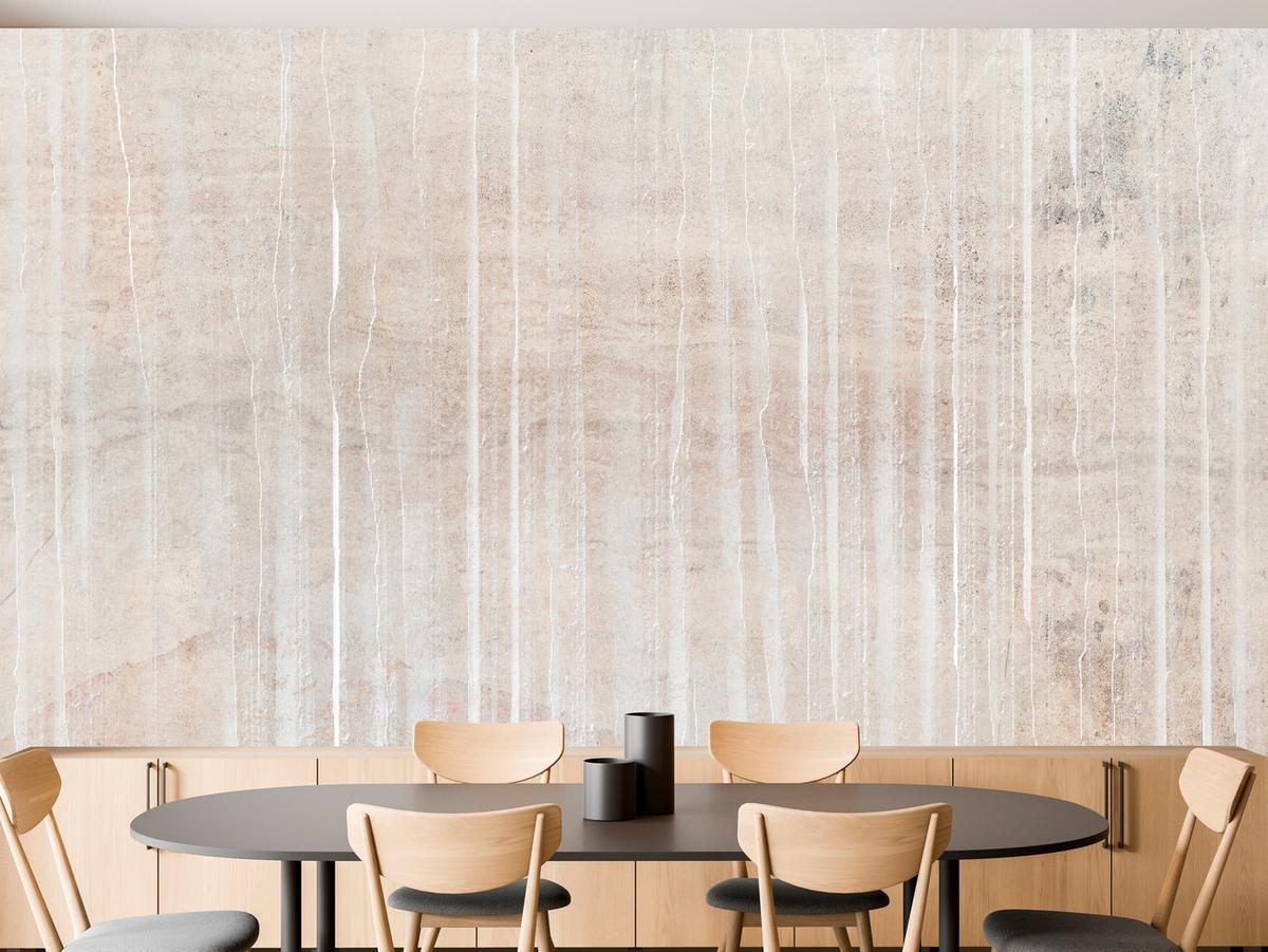FOTOTAPETE Beton Optik Abstraktion Vintage Stil 450x315 - Beige/Braun, Papier (450/315cm) - Muralo