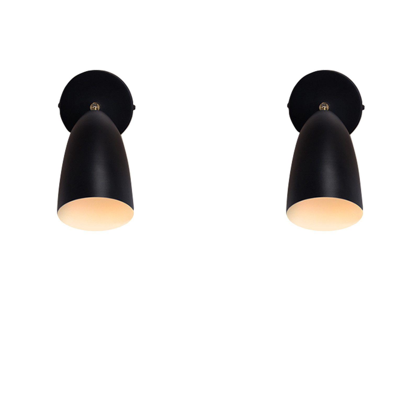 WANDLEUCHTE Filament 20/10/10 cm - Schwarz, Metall (10/10/20cm) - ZMH