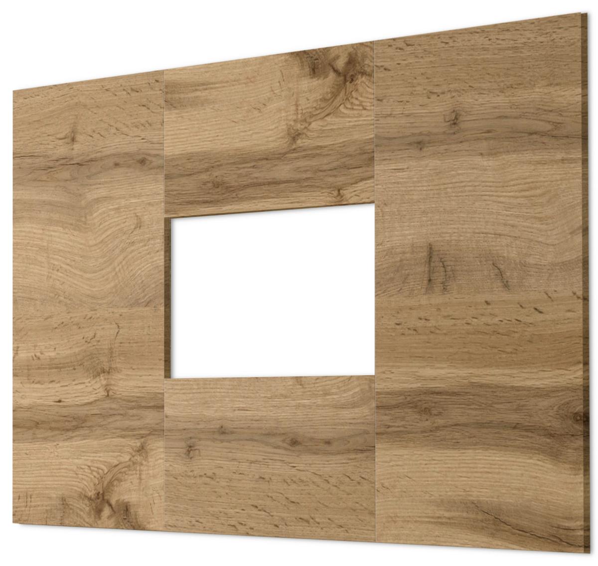 WANDPANEEL Eiche Wotan 180 x 118 cm, TV Rückwandverkleidung in modernem Design - Eiche Wotan, Holzwerkstoff (180/118/1.6cm) - Inn.Furn