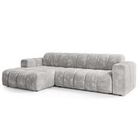 ECKSOFA SETIA LM L-S Hellgrau Chenille - Hellgrau, Holzwerkstoff (304/165cm) - MASSENO