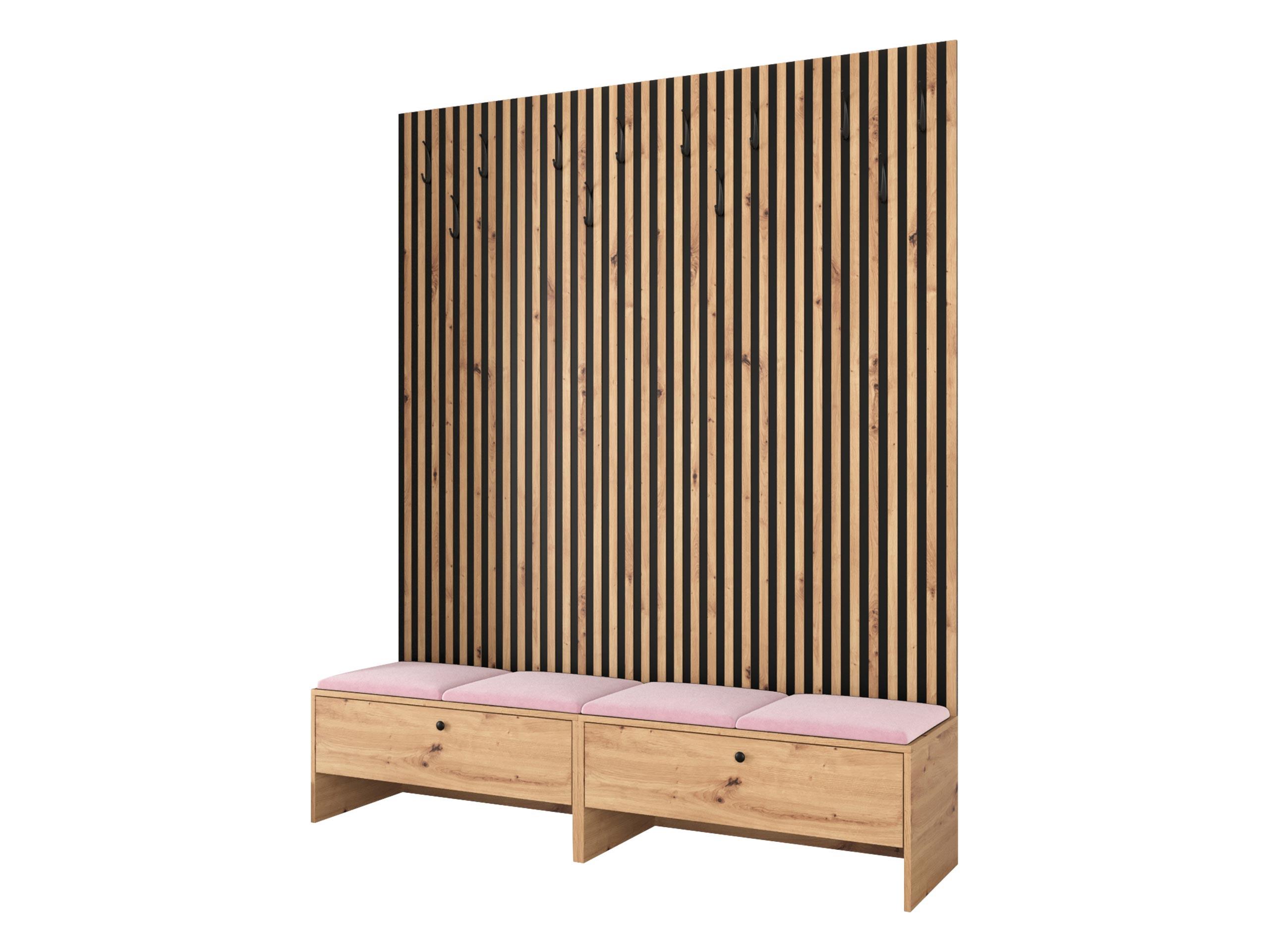 GARDEROBE Balma V - Rosa, Holzwerkstoff (170/206/44cm) - MIRJAN24
