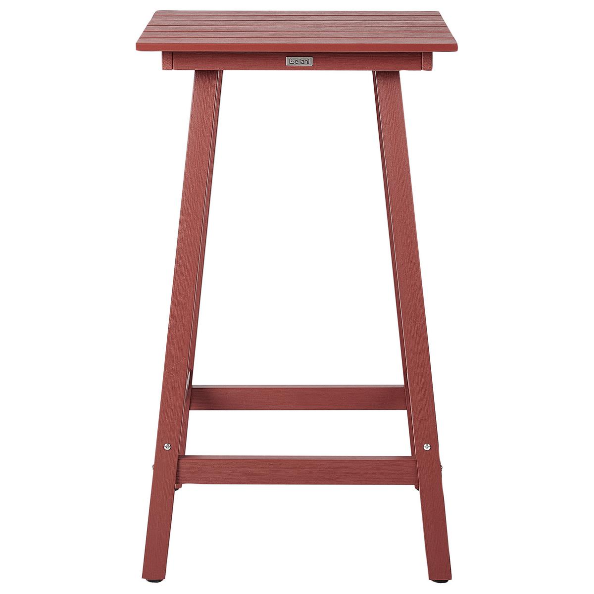 BISTRO-SET 2-Sitzer Rot Adirondack - Rot, Kunststoff - Beliani