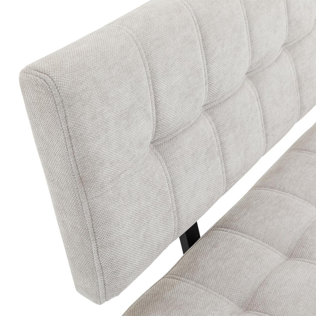 ESSZIMMERBANK LAVICA grau - Grau, Textil (140/88/60cm) - IDIMEX