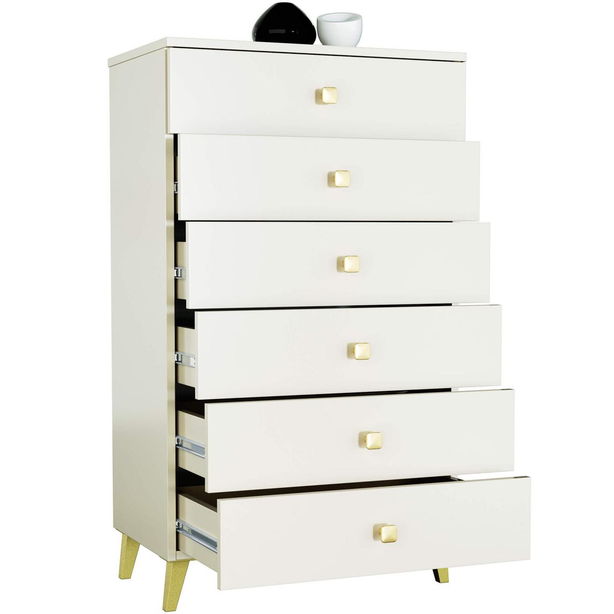 KOMMODE Kaschmir 104/60/37 - Kaschmir, Holzwerkstoff (60/104/37cm) - RAUMHIRSCH FURNITURE