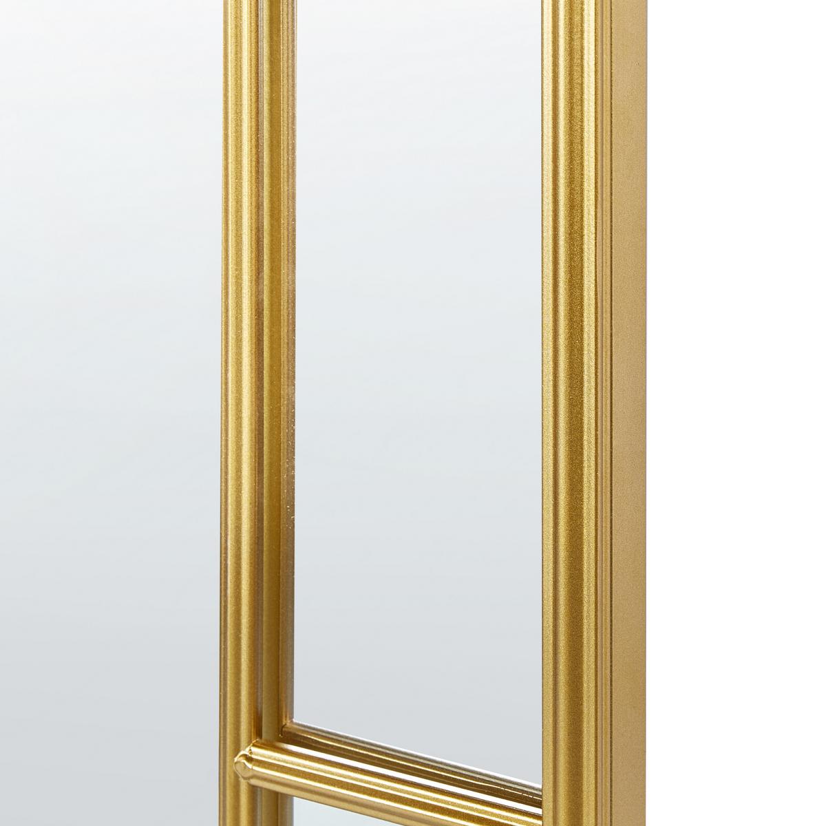 WANDSPIEGEL gold Metall 60/170 cm Crosses - Goldfarben, Metall (60/170/3cm) - Beliani