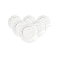 KAFFEEUNTERTASSEN Volos weiß ø 15,5 cm 6er Set - Weiß, Keramik (15.5cm) - Ritzenhoff Breker