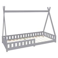 KINDERBETT Tipi 90x200 cm Hellgrau - Hellgrau, Holz (90/200cm) - ML-DESIGN