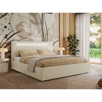 POLSTERBETT GOLD 5 CLASSIC 180/200 - Creme Strukture - Multipocket-Matratze - Creme, Textil (180/200cm) - MKS