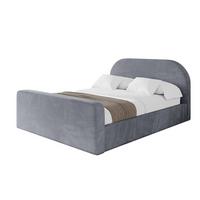 POLSTERBETT mit Bettkasten, Fußteil und Lattenrost, Boxbett ohne Matratze - TIVON-Z 180x200 Grau - Grau, Holzwerkstoff/Textil (180/200cm) - ALTDECOR