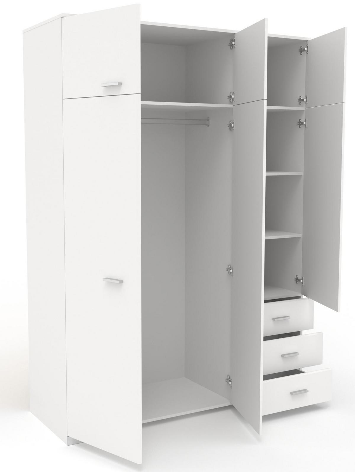 KINDERZIMMER SET Parisot Sleep 4-tlg. Holzdekor Weiß/Eiche - Eichefarben/Weiß, Kunststoff (100/1/200cm) - 58aufmkessel