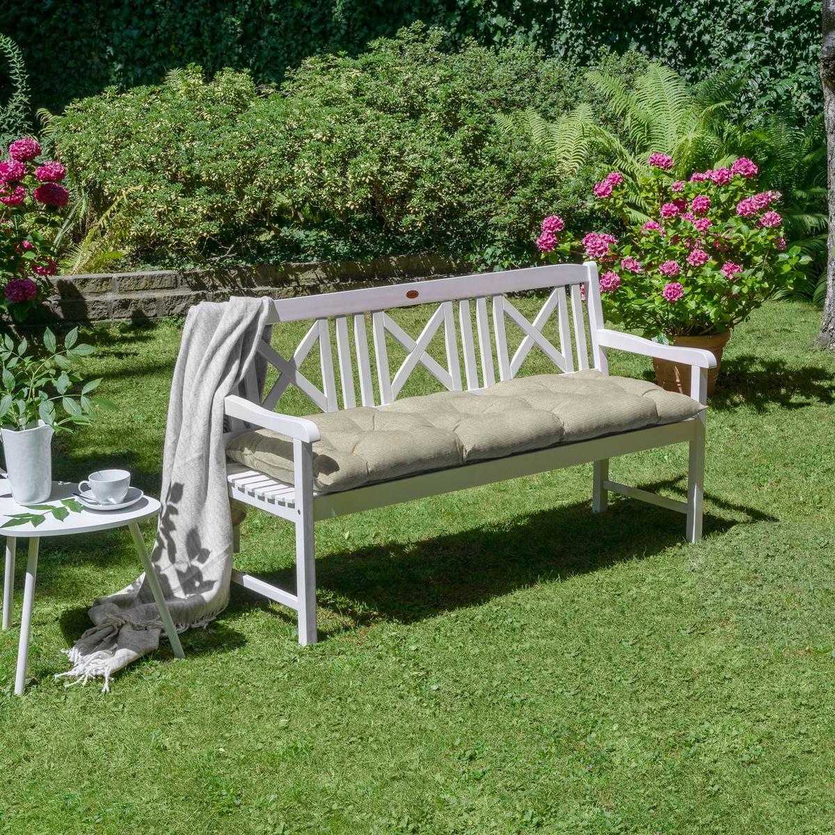 BANKPOLSTER Flair BK 100/50/8cm Natur - Beige, Textil (50/10/100cm) - Beautissu 
