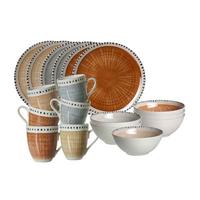 FRÜHSTÜCKS-SET Natura Mix 18-tlg. - Multicolor, Keramik (2/2/2cm) - Ritzenhoff Breker