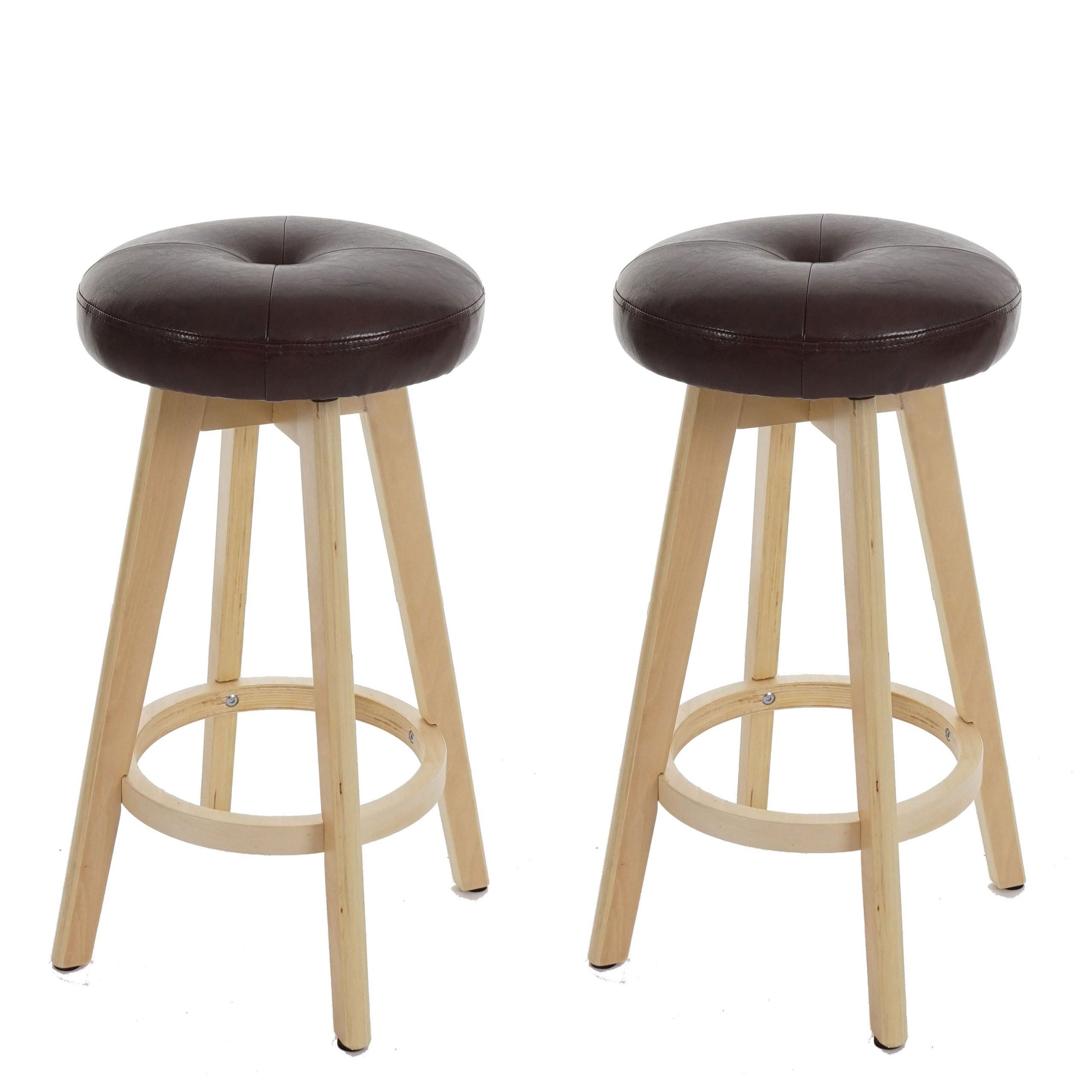 BARHOCKER Bordeaux 2er-Set - Bordeaux, Holz (45/67/45cm) - MCW