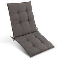 NIEDERLEHNERAUFLAGE Sun-NL 105/50/8cm Taupe - Taupe, Textil (50/8/105cm) - Beautissu 