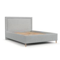 POLSTERBETT Vega 160/200 cm Hellgrau im Riva Stoff - Hellgrau/Naturfarben, Holz/Holzwerkstoff (160/200cm) - AltaBeds