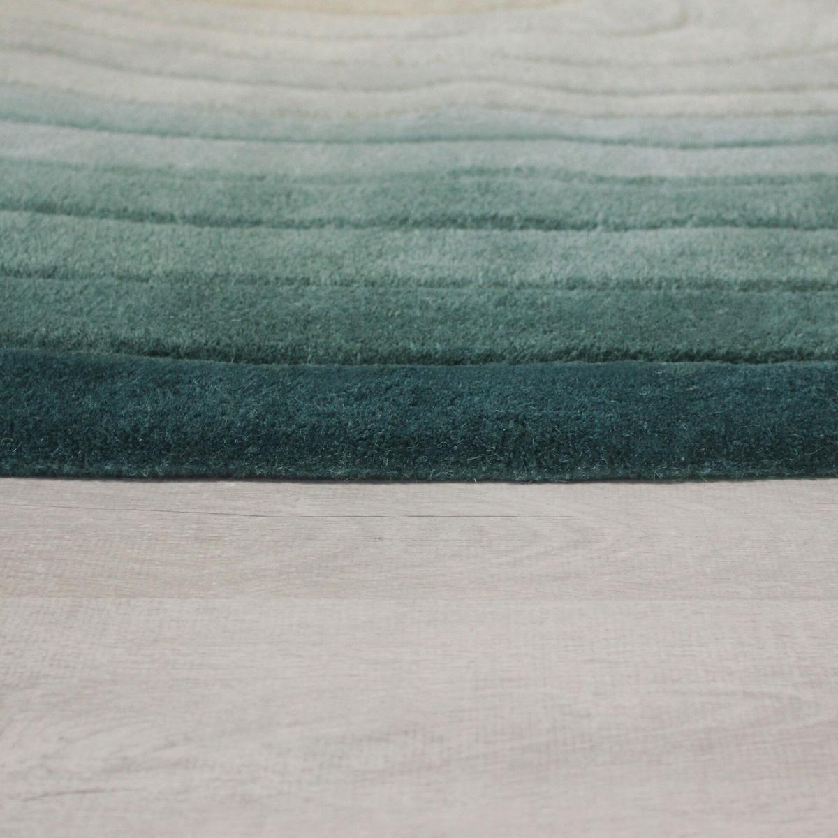 WOLLTEPPICH PARRET, mit Farbverlauf, Blau, 160 x 230 cm - Blau, Textil (230/160cm) - KADIMA DESIGN