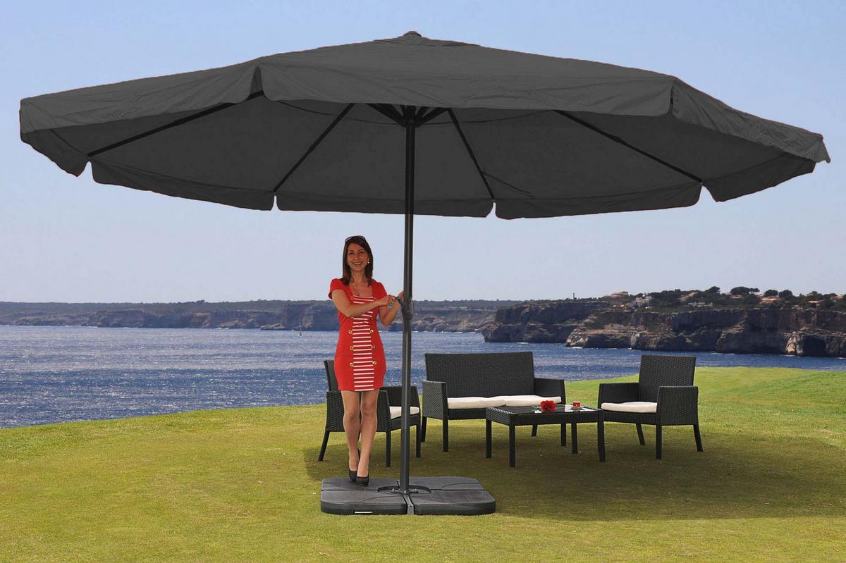 SONNENSCHIRM PRO Anthrazit - Anthrazit, Textil (500/500cm) - MCW
