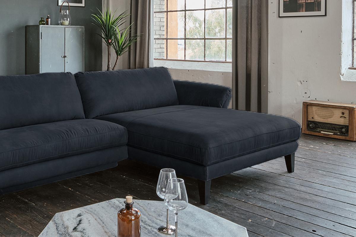 ECKSOFA MIT MOTORISCHER RELAXFUNKTION MALTA Schwarz Webstoff Relaxfunktion - Schwarz, Buchenholz/Textil (302/175cm) - KAWOLA