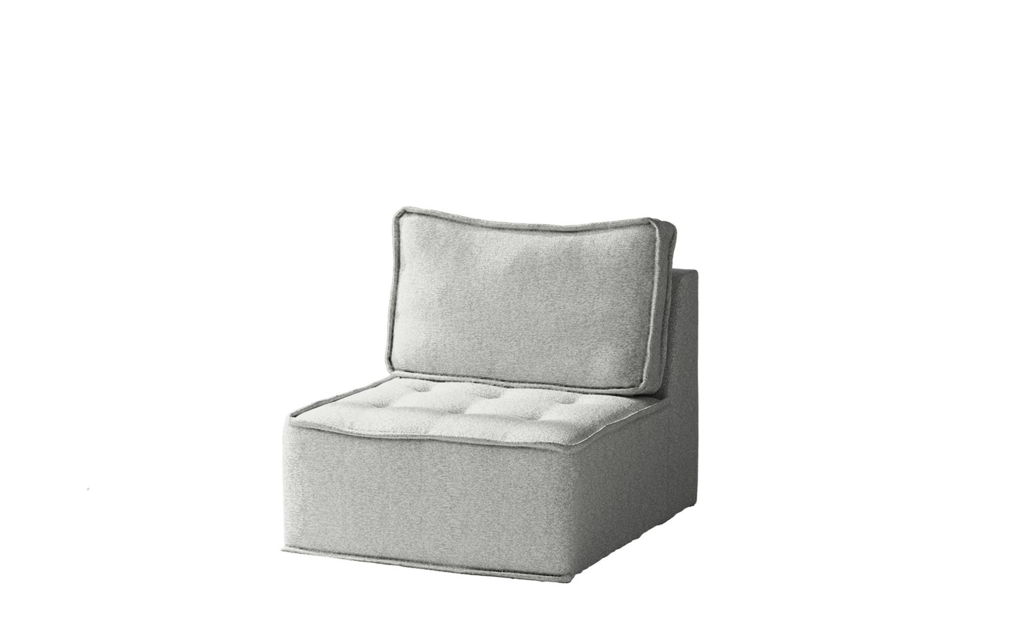 SESSEL Sande Xs In Alpine - Hellgrau, Holzwerkstoff/Textil (80/85/90cm) - Fun Möbel
