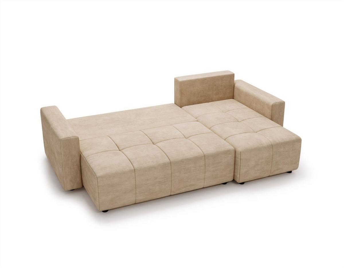 ECKSOFA Noha In Now Or Never - Creme, Holzwerkstoff/Textil (231/142cm) - Fun Möbel