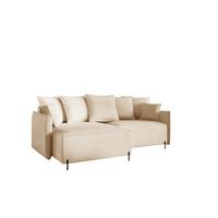 ECKSOFA Betto - Beige, Holzwerkstoff/Textil (221/148cm) - Fun Möbel