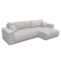 ECKSOFA Anabel Max Mit Schlaffunktion - Hellgrau, Holzwerkstoff/Textil (145/278cm) - Fun Möbel