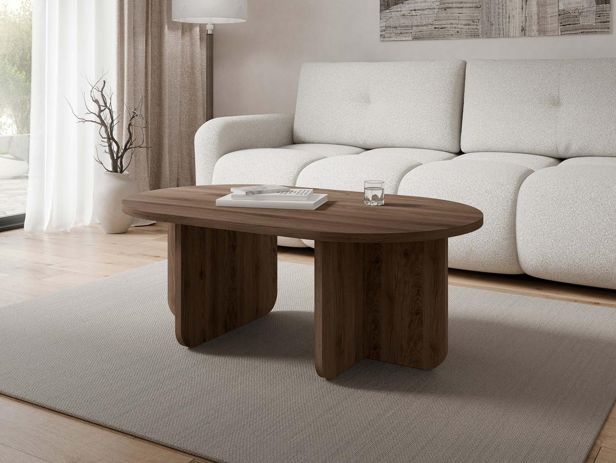 COUCHTISCH Xuala - Nussbaumfarben, Holzwerkstoff (65/110/42cm) - MIRJAN24