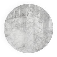 GLASPLATTE für Kamin Ø 50 cm - Grau, Glas (50/50/0.4cm) - TULUP